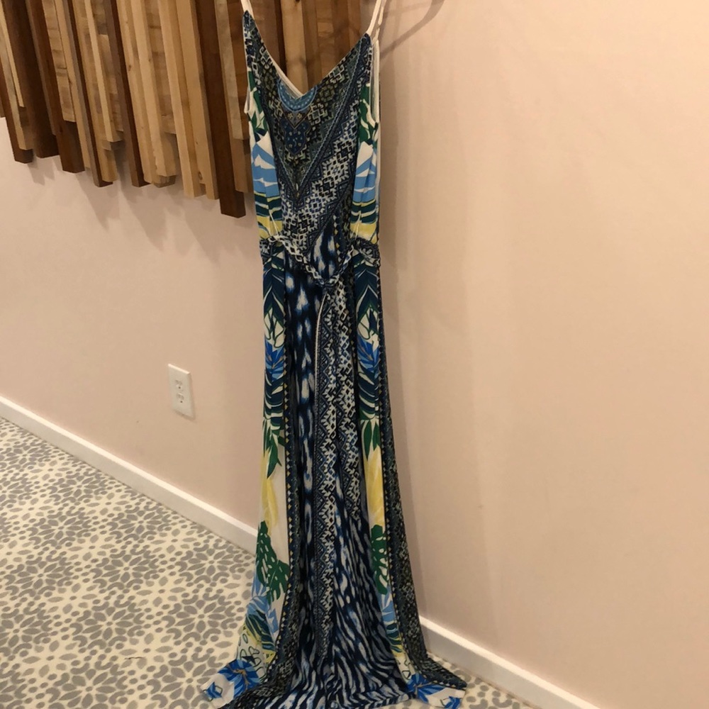 Boho/tropical print jumpsuit